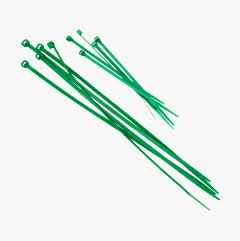 Cable tie set, 200-pack, green