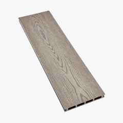 Komposiittilauta, 2800 x 145 x 21 mm, vaaleanharmaa, 0,406 m²