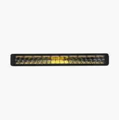 LED light bar with strobe light, double-row, straight, 200 W
