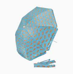 Aurinkovarjo uimarannalle ”Biltema-hodari”