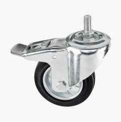 Castor wheel with brake, 100 mm