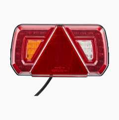 Rear lamp, LED, 252 x 133 mm, with reflector, left