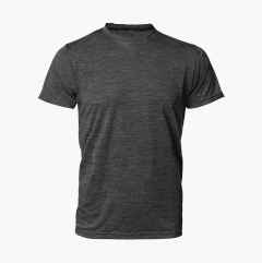 Workout T-shirt, men’s, dark grey, blended