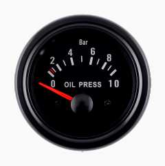 Oil pressure gauge, analogue