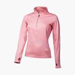 Functional shirt ½ zip, women’s, pink, blended