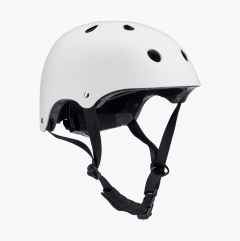 Skateboarding/bicycle helmet, matte white