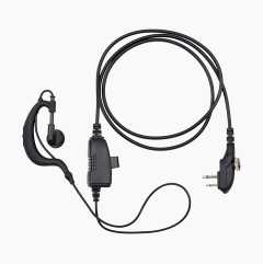 Headset with earpiece and microphone