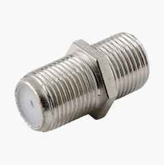 F-connector, extension, female-female, 1 pc.
