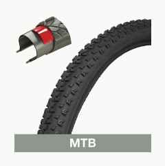 Bike tyre, extra reinforced MTB 27,5", 54-584 mm