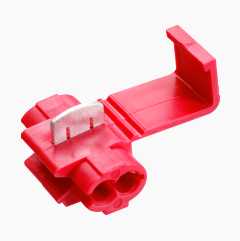 Skarvklämma, röd, 10 st.