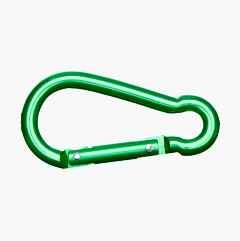 Carabiner aluminium, green
