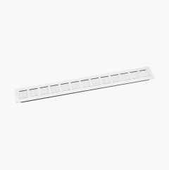 Exhaust air grille, 500 x 60 mm, white