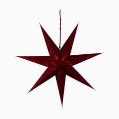 Dark Red Christmas Star, 75 cm