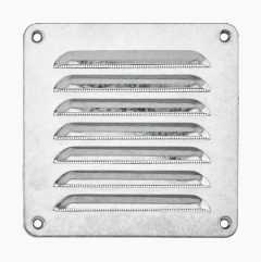 Ventilation grille, screw mounting, square
