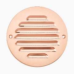 Ventilation grille, copper, round, 155 mm