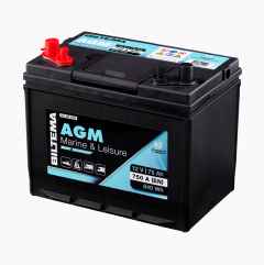 Marine and leisure battery, 12 V, 75 Ah
