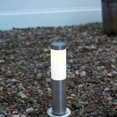 Solar cell lamp, pole