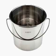 Stainless steel bucket, 10 litre