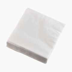 Paper serviettes, white, 50-pack