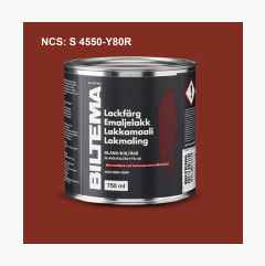 Lacquer paint, gloss, dark red, 0,75 litre