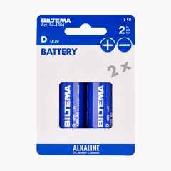 D/LR20 Alkalisk batteri, 2-pak