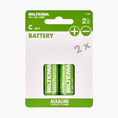 C/LR14 Alkaline Batteries, 2-pack