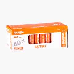 AA/LR6 Alkaline Batteries, 40-pack