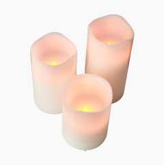 LED pillar candle, 10 cm