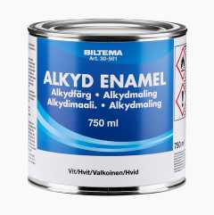 Alkydimaali, valkoinen 0,75 litraa