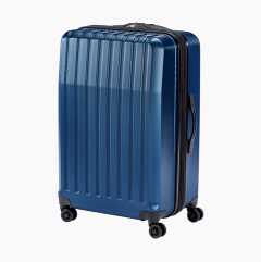 Suitcase, blue, 99-106 litre