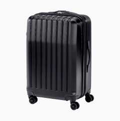 Suitcase, black, 68-72 litre