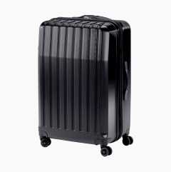 Suitcase, black, 99-106 litre