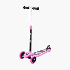 Three-wheel kick scooter, pink