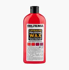Polishvax med färg, röd, 500 ml