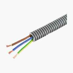 Flexslange med kabel, 3G 2,5 mm²