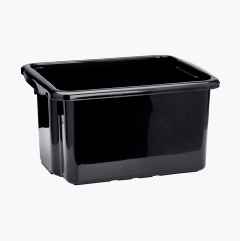 Storage box, 23 litre, black