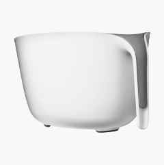 Whisking bowl with colander, white