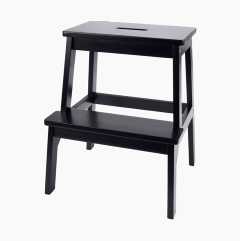 Kitchen step stool, black