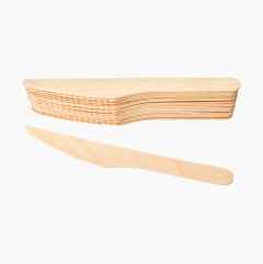 Wood cutlery, knife, 20-pack