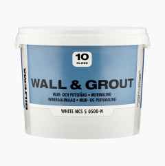 Wall and grouting paint, white, 3 litre