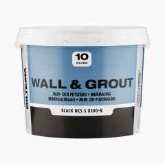 Mur- och putsfärg, svart, 3 liter