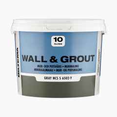 Mur- och putsfärg, grå, 3 liter