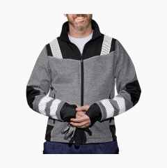 Fleece jacket with reflectors, men’s XL