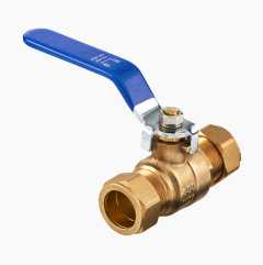 Ball valve with 22 mm clamp ring