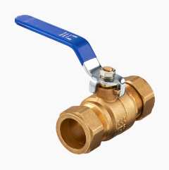 Ball valve with 28 mm clamp ring