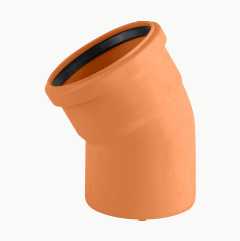 Elbow, ground drainage pipe 30°, 110 mm