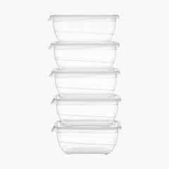 Storage container, 750 ml, 5-pack