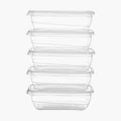 Storage container, 1000 ml, 5-pack