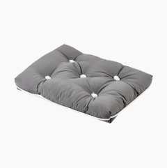 Kapock cushion, single, grey