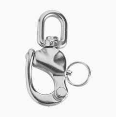 Snap shackle, swivelling, 12 x 70 mm